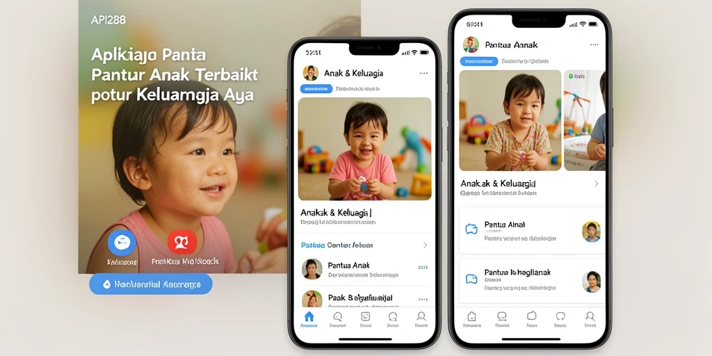 Antarmuka API288 yang intuitif dan informatif untuk Pantau Anak.