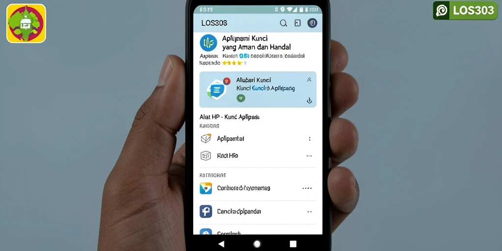 Tampilan antarmuka aplikasi Kunci Aplikasi LOS303 yang sederhana dan keren.