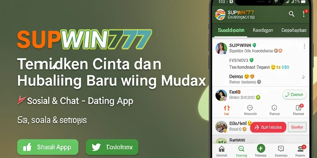 Tampilan antarmuka SUPWIN777 yang modern dan fungsional.